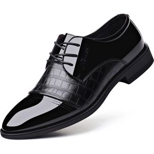 Mazefeng Mannen Lederen Formele Schoenen Lace Up Jurk Schoenen Oxfords Retro Schoenen Elegante Werk Schoeisel Mannen Jurk schoenen