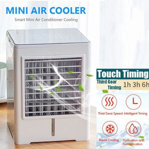 Mini Home Airconditioner Draagbare Airconditioning Persoonlijke Ruimte Luchtkoeler Usb Luchtbevochtiger Bureau Air Cooling Fan Touch Timing
