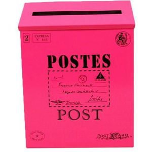 Vintage Wall Opknoping Iron Mailbox Mail Postal Letters Krant Doos Waterdicht Post Doos Slot Huis Tuin Oranment Decor