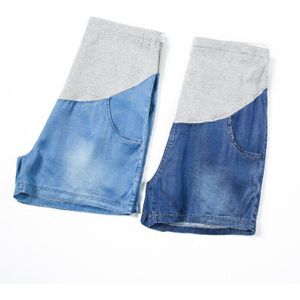 Vrouwen Zomer Kleding Capri-Broek Dunne Denim Stof Voor Moederschap Dragen Korte Zwangere Vrouwen Broek T2122