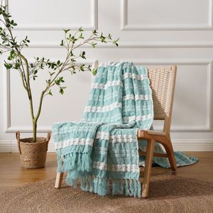 Battilo Winter Gebreide Gooit Deken Super Zachte Lichtgewicht Leisure Deken Gooit Voor Bank Decoratieve Bed Deken Perfect