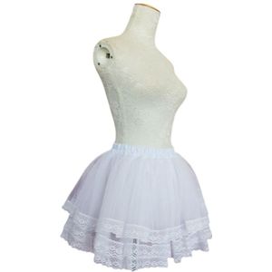 Meisjes Ballet Rok Petticoats Cosplay Meid Slijtage Lolita Pettiskirt Korte geen Hoops Petticoat 3-layer Dikke Petticoat