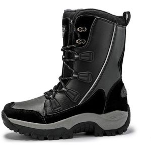 Outdoor Vrouwelijke Winter Laarzen Hoge Top Vrouwen Berg Wandelschoenen Duurzaam Camping Snowboots Met Bont Pluche Binnenzool Trekking Schoenen