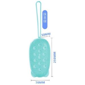 Siliconen Lichaam Scrubber Silicone Soft Langharige Bad Zachte Borstel Bubble Bad Borstel Ingebouwde Schoonmaken Zeep Siliconen Massage borstel