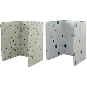 2 Stuks Set Splash Guard Board Guard Geometrische Gedrukt Aluminiumfolie Blok Barrière Kachel Koken Anti-Spatten Olie Baffle keuken