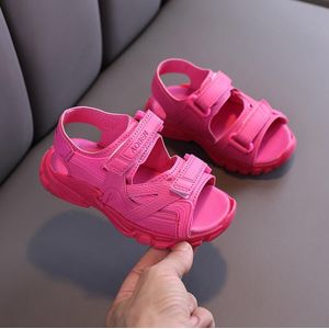 ZO10-4 Sandalen Zachte Bodem Kinderen Strand Schoenen Kinderen Sandalen Baby Snoep Kleur Sandalen Meisjes Strand Shoesjj