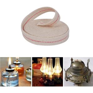 DIY Accessoire Materiaal 1/4. 5M Sterke Platte Katoenen Lont Core Voor Kerosine Brander Kachel Verlichting Lantaarn Olie Lamp Maken