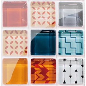 19Pcs Mozaïek Tegel Muur Sticker Zelfklevende Pvc Waterdichte Tegels Decals Diy Keuken Badkamer Home Muursticker Vinyl 3D