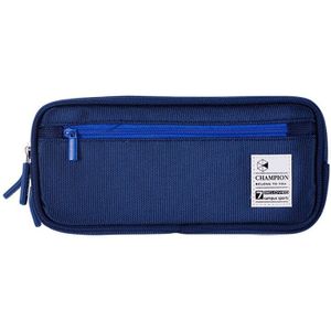 Grote Capaciteit Prachtige Canvas Effen Kleur Jongen Etui, School Pen Geval Levert Potlood Tas Potloden Pouch Briefpapier 。