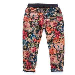 Meisjes Jeans Jongens Bloemenprint Denim Broek Lente Herfst Kinderkleding Kinderen Casual Broek voor Meisjes Jeans 3 4 5 6 7 8 T