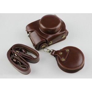 Pu Leather Camera Case Bag Voor Olympus E-PL9 EPL9 EPL10 E-PL10 Cover Protector Shell Met Schouderriem En Mini Case