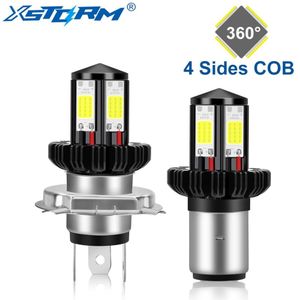 H4 H6 BA20D Led Motorfiets Koplamp Lampen Cob Led Moto 1200LM Hi Lo Lamp Scooter Atv Accessoires Mistlampen