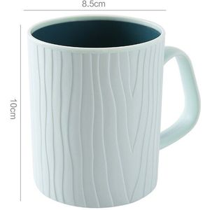 Nordic Stijl Twee-Kleur Mondwater Cup Hoge Temperatuur Weerstand Geurloos Glad Met Handvat Plastic Tandenborstel Beker