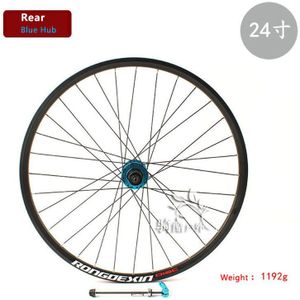 Mtb Wielset 24 Inch 32 Gaten Schijfrem Enkele Voorwiel Afzonderlijk Achterwielen Doulble Layer Aluminium 1.5 - 2.0 Band