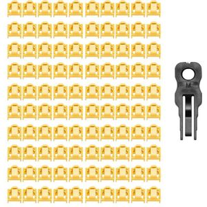 100 Pcs Ethernet Hub Poort RJ45 Anti Stofkap Cap Protector Plug Voor RJ45 Vrouwelijke Jack Met Proprietary Lock En sleutel