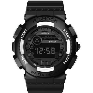 Zakelijke Horloge Mannen Top Heren Outdoor Sport Digitale Led Klok Siliconen Band Horloges Relogio Masculino & 50