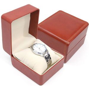 Luxe Horloge Doos Lederen Sieraden Delicate Papier Karton Bangle Armband Polshorloge Sieraden Opbergdoos
