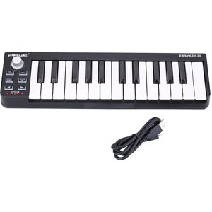 Wereldje Easykey.25 Midi Keyboard Mini 25-Key Midi Controller Toetsenbord Usb Midi Controller Elektronische Piano Toetsenbord