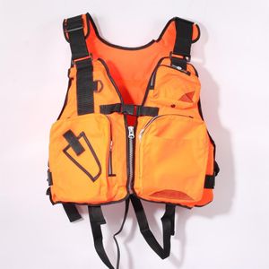 Volwassen Reddingsvest Solid Verstelbare Waterdichte Drijfhulpmiddel Nylon Vissen Vesten Zeilen Vissen Kajak Zwemvest Unisex X167G