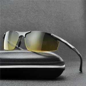 Aluminium Magnesium Mannen Zonnebril Gepolariseerde Mannen Dag En Nacht Spiegel Bril Mannelijke Eyewear Accessoires Voor Mannen Uv nx