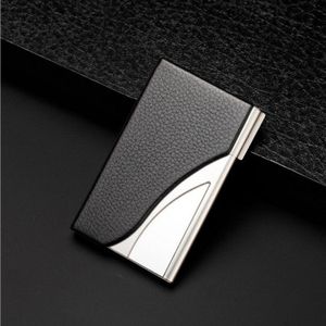 Itapkris Houder Cover Voor Vrouwelijke Mannen Lederen Aluminium ID Card Case Slim Visitekaarthouder Blokkeren Bank Credit Card Portemonnee