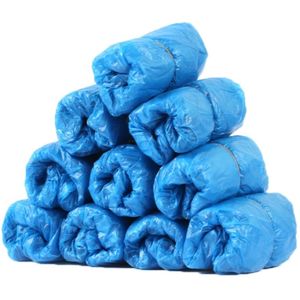 100 Stks/pak Wegwerp Roze Sokken Waterdichte Plastic Schoenen Covers Modder-Proof Regen Schoenen Boot Cover Blauw/Roze Schoen accessoires