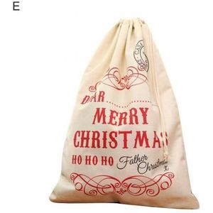 Grote Trekkoord Linnen Bag Candy Presenteert Opslag Container Voor Kerst Thee Koffie Verpakking Zakken