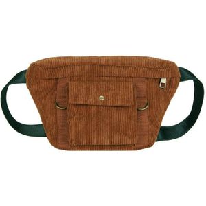 Corduroy Vrouwen Heuptas Vrouwelijke Fanny Pack Unisex Grote Capaciteit Riem Tas Crossbody Borst Tassen Hip Hop Pouch portemonnee