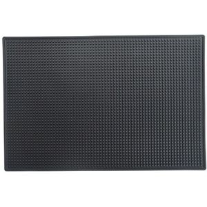 Zwart Bar Mat Rubber Bar Service Spill Mat Rubber Bar Mat Bar Runner Glas Lekbak Bier Drinken Rail Bars service Mat