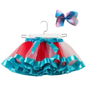 Meisjes Tutu Rok Baby Meisjes Rokken Mini Pettiskirt Dance Rainbow Tulle Kids Prinses Rok Kleurrijke Kinderen Zomer Kleding