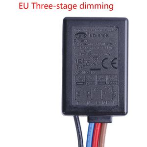 LD-600S ingebouwde 3 Manier Vinger Touch Dimmer OP/UIT Schakelaar US EU 220 V-240 V 20 W-150 W