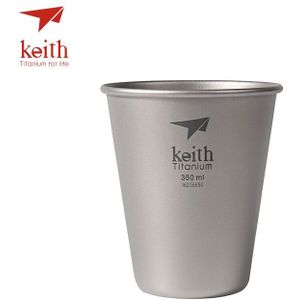 Keith Pure Titanium Bier Mokken Drinkware Outdoor Camping Gekleurde Titanium Koffie Cups Ultralight Reizen Mok 350 Ml 450 Ml 40G 45G