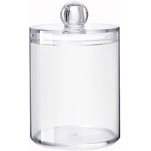 Cosmetische Opbergdoos Wattenstaafjes Container Potten Transparant Acryl Make Organizer Case Make Up Gereedschap Wattenschijfje Qtip Houder