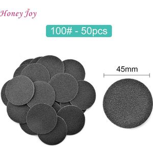 100Pcs Vervanging Schuurpapier Schijven 80 #120 #180 # Voor Elektrische Voet File Hard Skin Eelt Remover Pedicure gereedschap