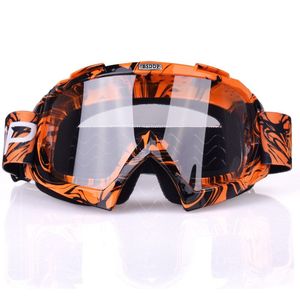 Groen/Oranje Motocross Goggles Cross Country Ski Snowboard ATV Masker Oculos Gafas Motorhelm 1003 MX Goggles Bril