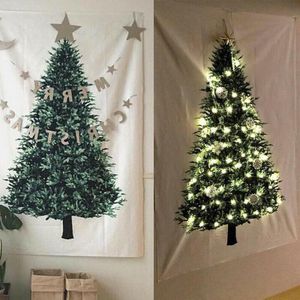 150*75Cm Kerstboom Grenen Wandtapijten Hangen Doek Wanddecoratie Doek Achtergrond Doek Slaapkamer Home Decor