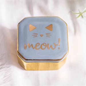 Scandinavische Keramische Sieraden Opbergdoos Mini Leuke Unieke Patroon Ketting Ring Jar Meisje Kaptafel Armband Oorbel Case