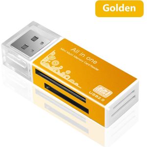 4 In 1 Kaartlezer Usb 2.0 Multi Kaartlezer Geheugen Adapter Voor Memory Stick Pro Duo Micro Sd/t-flash/M2/Ms Kaartlezer