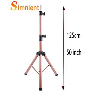 Maximale hoogte 125cm Verstelbare Pruik Stand Statief Pruik Statief Stand Voor Styling Mannequin Statief Mannequin Hoofd Stand Kosmetiek Hairdressing Training