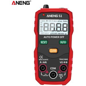 Aneng S1 Digitale Multimeter True Rms Auto Range Professionele Lcd Automatische Smart Multimeters Spanning Ampèremeter Tester