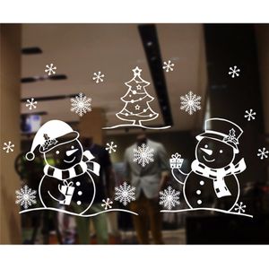 # Kerst Ornamenten Pvc Statische Sticker Huidige Kerstvakantie Vensterglas Elektrostatische Plakken Sticker Decoratie Navidad