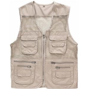 Waterdichte Mesh Vest Jas Multi Pocket Vest Voor Outdoor Vissen Wandelen