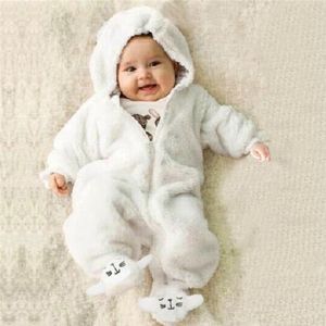 Pudcoco Pasgeboren Baby Jongen Meisje Solid Winter Romper Jumpsuit Playsuit Outfit Kleding 3-12M