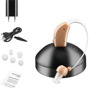 Oplaadbare Oor Gehoorapparaat Mini Apparaat Oor Versterker Digitale Hoortoestellen Achter Het Oor Voor Ouderen Acustico Eu Plug