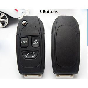 2/3/4/3 1/4 + 1 Knoppen Vouwen Flip sleutel shell Cover FOB auto Case Blanks voor VOLVO C30 C70 S40 S80 V50 V70 XC90 XC70 XC60