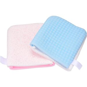 1Pc Wassen Gezicht Up Verwijderen Natuurlijke Spons Handschoenen Herbruikbare Parel Houtpulp Schoonheid Reiniging Antibacteriële Gezicht Cleanser Tool