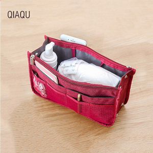 Multi-Functionele Insert Bag Travel Accessoires Handtas Pouch Organizer Toilettas Pocket Make-Up Tas Vrouwen Reizen Cosmetische Tas
