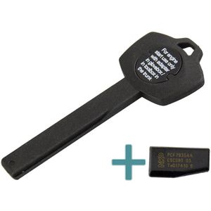 Okeytech Autosleutel Insert Kleine Blade Voor Bmw X5 X6 E93 E92 E60 Smart Key Shell Met Chip ID44 emergency Transponder Key Case