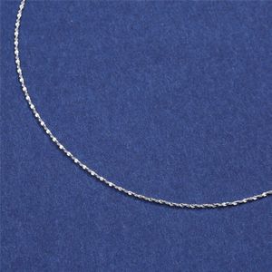 925 Sterling Zilveren Kettingen Voor Vrouwen 1-2Mm Ketting 18Inch Collier Choker Bruiloft Bruids Sieraden accessoires