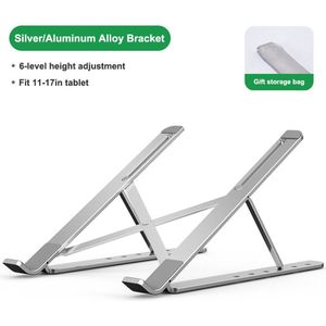 Verstelbare Aluminium Laptop Tafel Stand Tafel Stand Portable Folding Laptop Ondersteuning In Bed Home Office